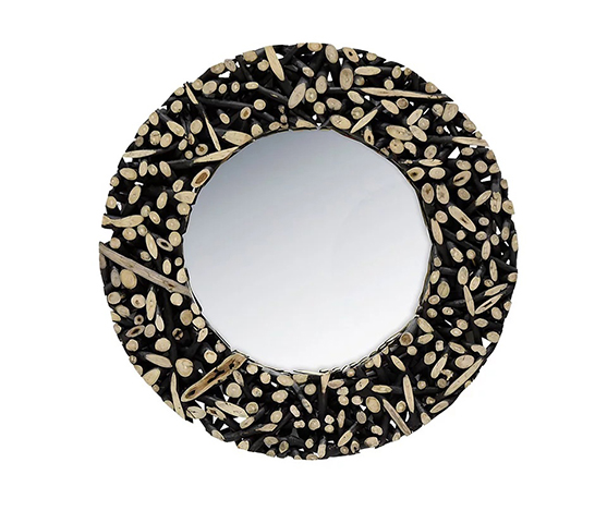 Round taiga mirror